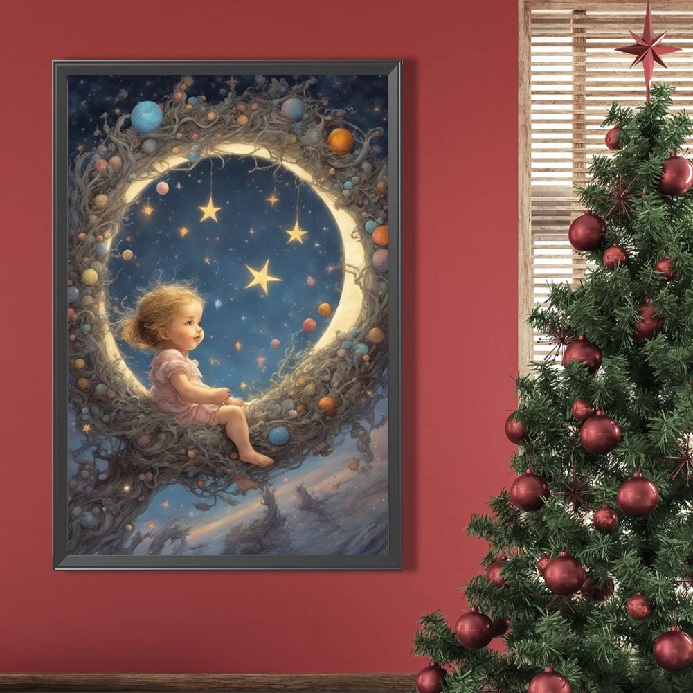 Diamond Painting - Full Round Drill - Angel Baby(Canvas|40*60cm)