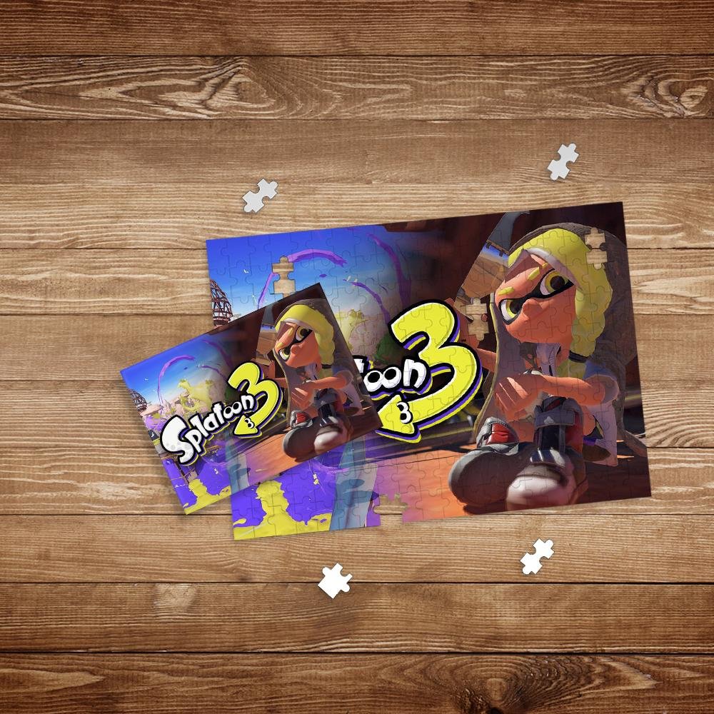 Splatoon 3 Jigsaw Puzzle Interactive Toy Early Learning for Kids 200 Pieces