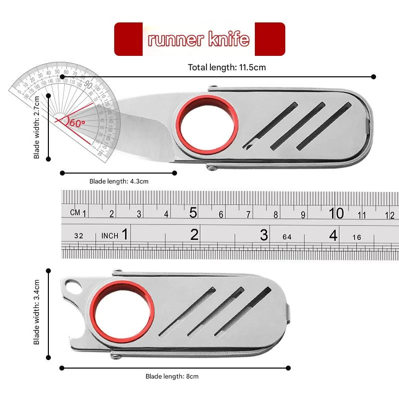 BG outdoor belt knife portable camping equipment fruit knife
