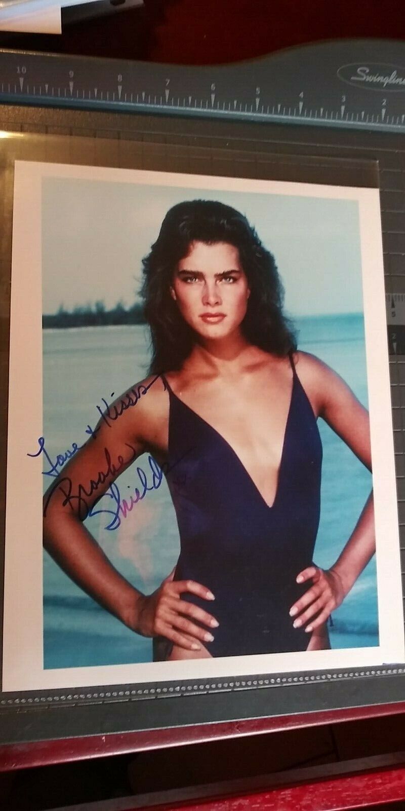 Brooke Shields signed 8x10