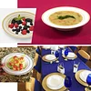10 Pack | 12oz White Gold Rimmed Plastic Bowls, Disposable Round Soup Bowls