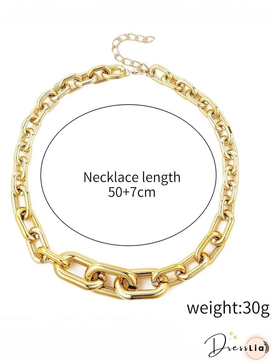 Chunky Paper Clip Chain Necklace