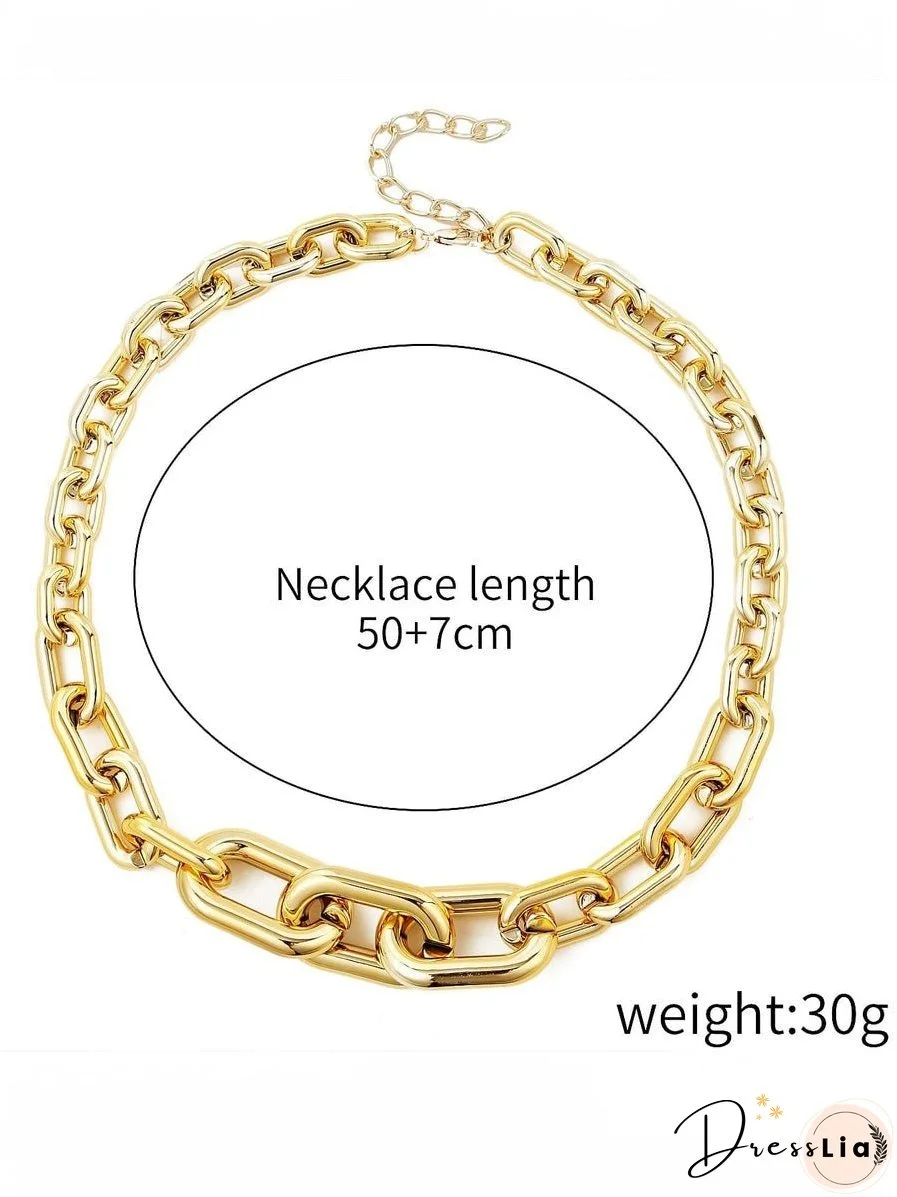 Chunky Paper Clip Chain Necklace