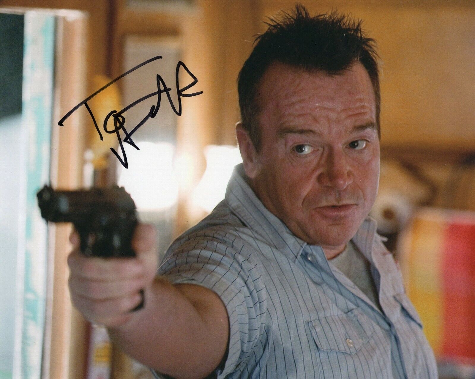 Tom Arnold Signed Hit And Run Randy Anderson 8x10 Photo Poster painting w/COA True Lies#2