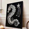 (30x40cm)Dragon DIY Pearl Painting Framed Grape Handmade Pearl Material Art Kit Living Room Decor
