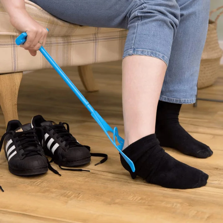 Sock helper tool help putting socks on device