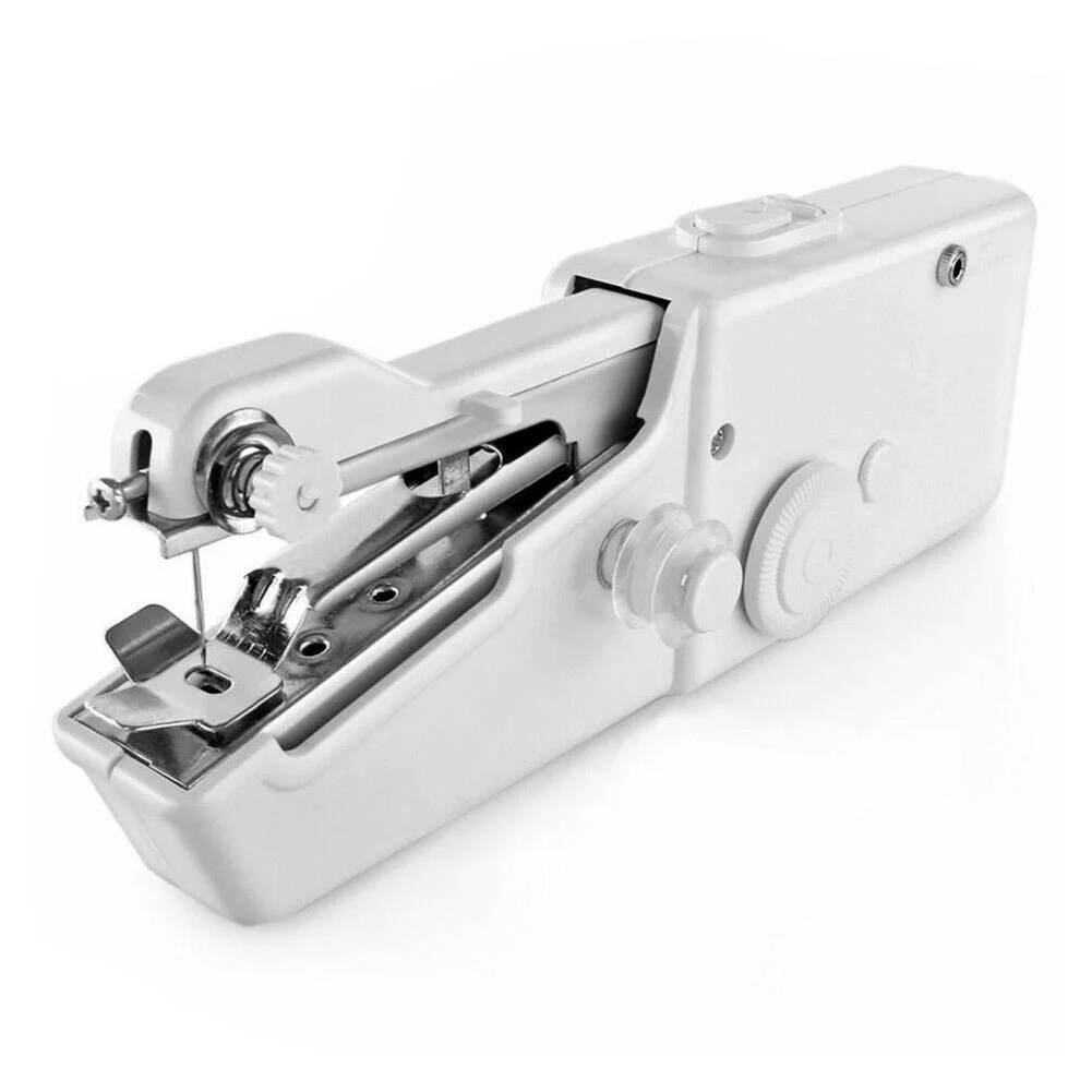 Royalsell Handheld Portable Sewing Machine Mini Cordless Electric Stitch Tool for Fabric Kids Cloth Home Travel Use Upgrade-white
