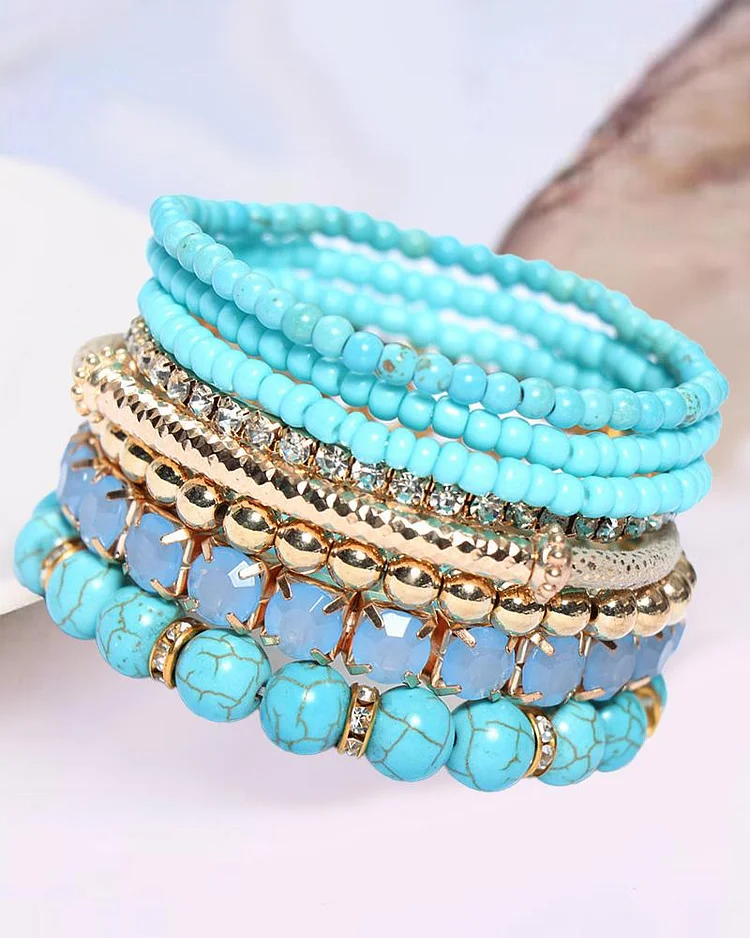 1pcs Bohemian Beaded Trendy Multi-layer Bracelet