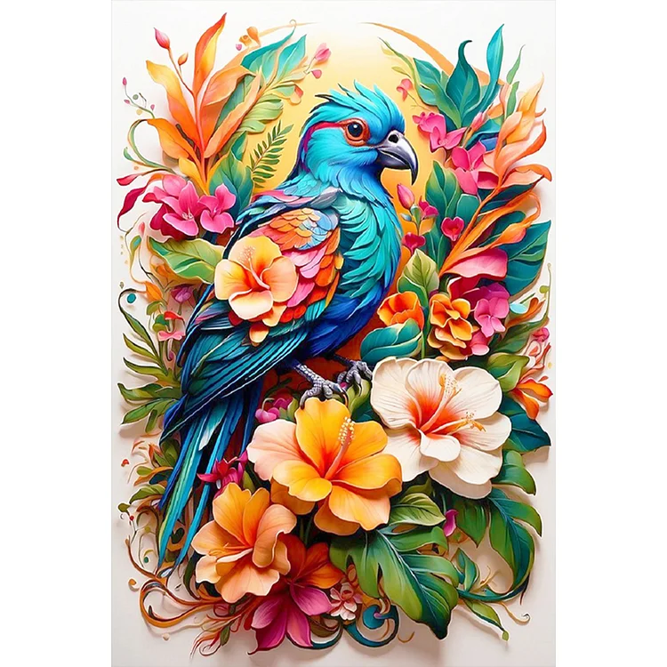 Birds Among Flowers - Full Round Drill Diamond Painting - 40*60CM(Canvas)
