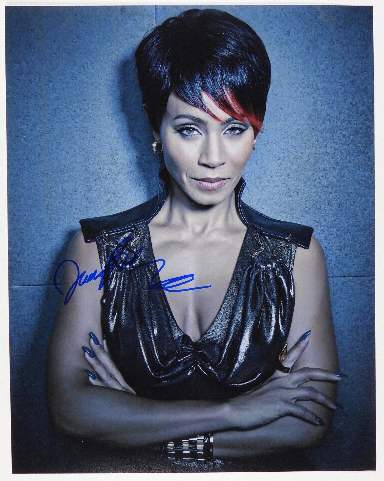 JADA PINKETT SMITH JSA Fish Mooney Gotham JSA Autograph Signed Photo Poster painting 11 x 14