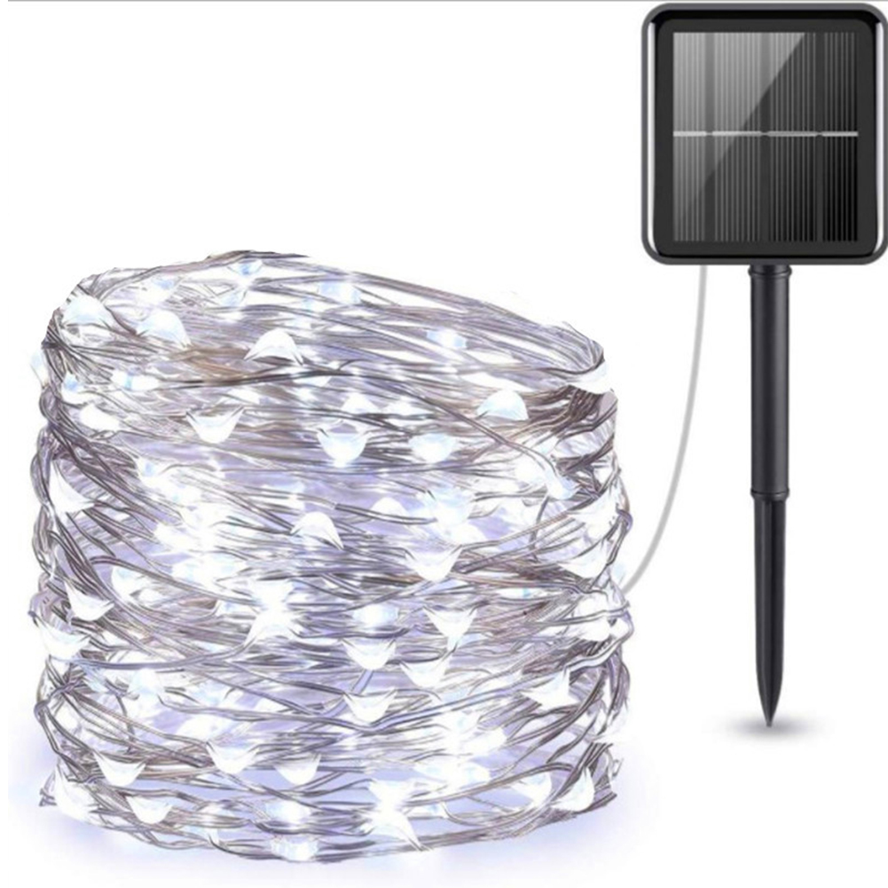 

10m 100 LEDs Solar Copper Wire String Light Christmas Lamp Party Decoration, 501 Original