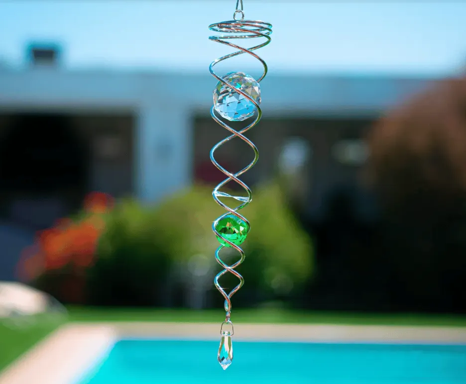 🔥 Last Day Sale Price | ✨ Handmade Spiral Crystal (14 inches Length)