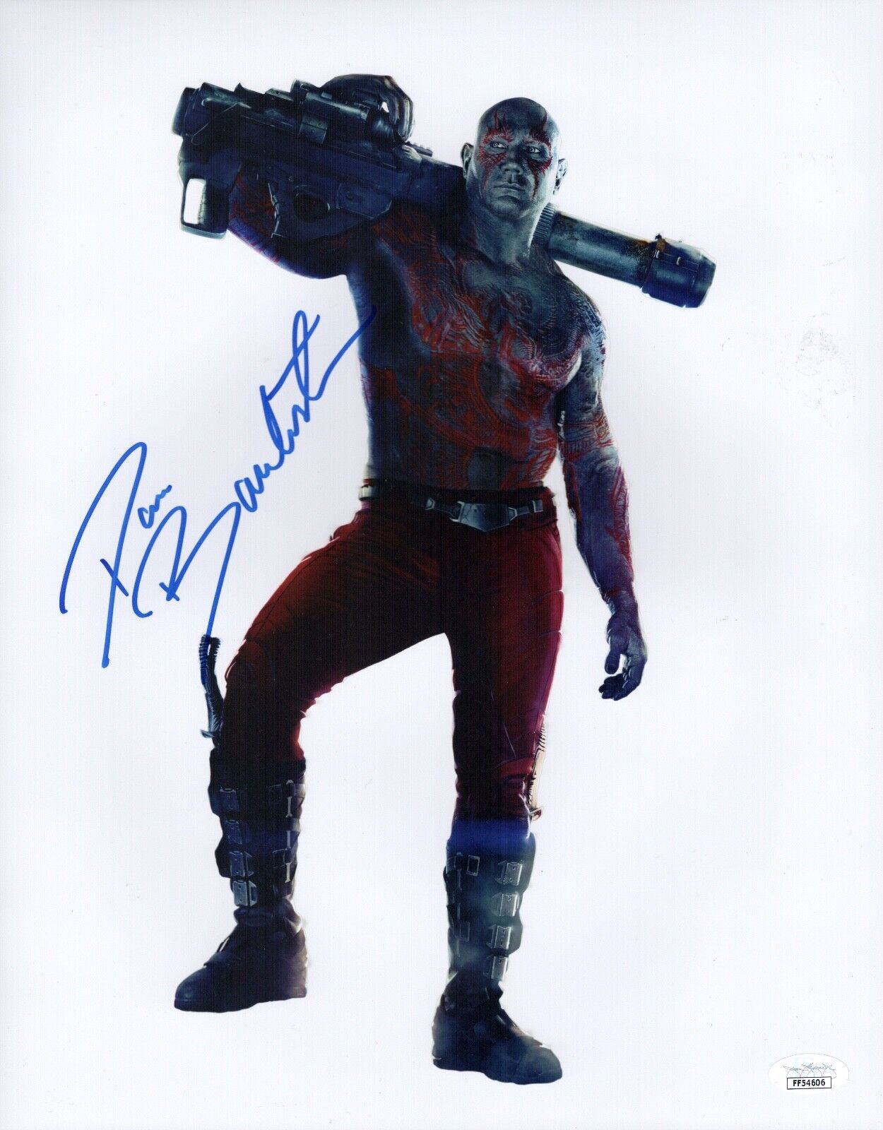 DAVE BAUTISTA Signed GUARDIANS OF THE GALAXY 11x14 Photo Poster painting Autograph JSA COA