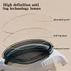 Big Frame Anti-Fog Swim Glasses Adjustable Wide View Swim Goggles for Swimmers