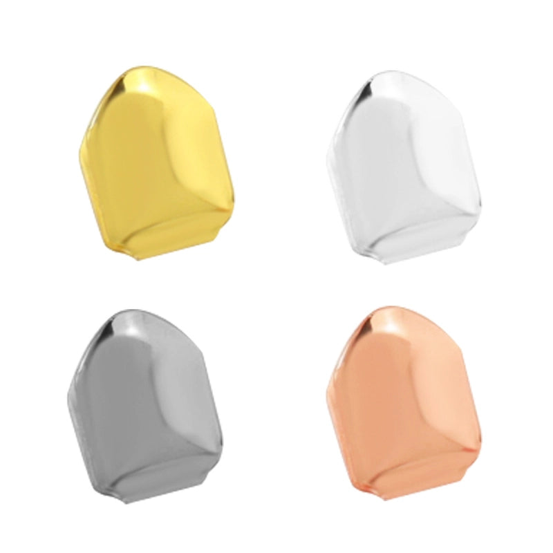 Hip-Hop Solid Color Copper Unisex Tooth Socket Punk Rings