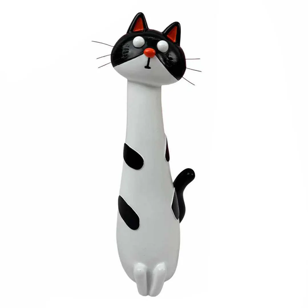Handcrafted Quirky Cat Vase Modern Whimsical Resin Cat Flower Vase Creative Ornament for Living Room Office Study Home Decoration