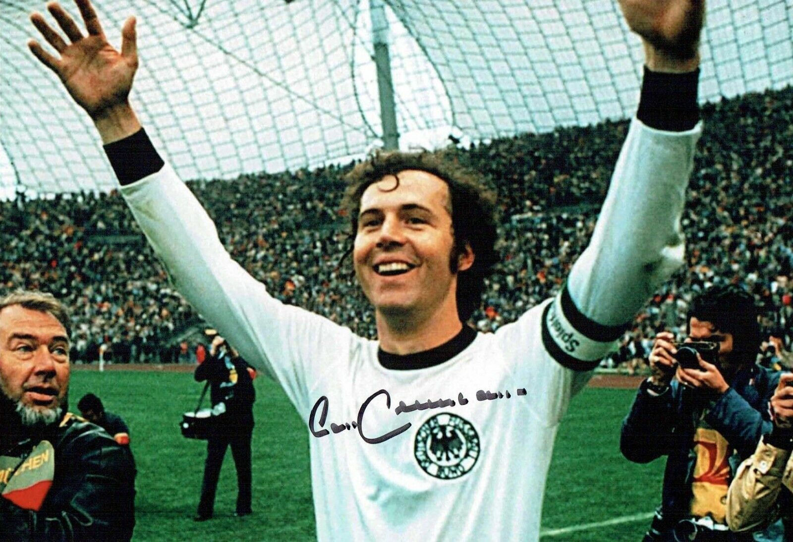 Franz BECKENBAUER SIGNED Autograph World Cup 12x8 West Germany Photo Poster painting 1 AFTAL COA