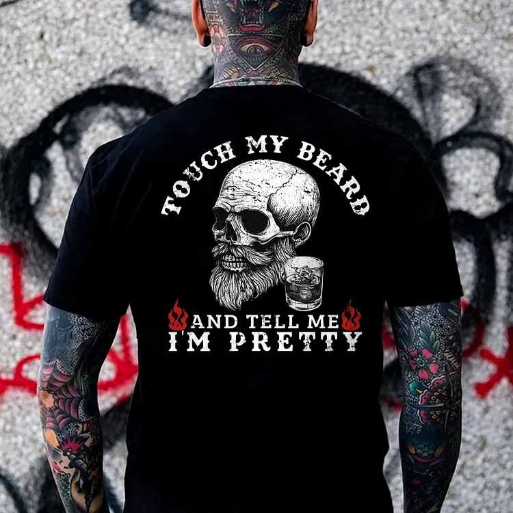 Touch My Beard And Tell Me I'm Pretty Monkey T-shirt
