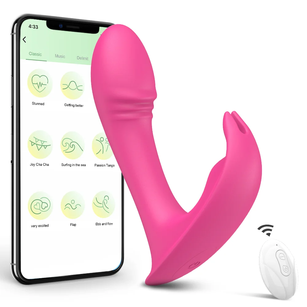 Wearable Panty Massager Panties Vibrator Vaginal Stimulator App Control Rosetoy Official
