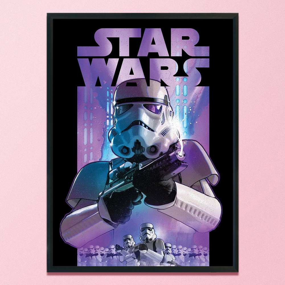 

Force Awakened Soldier - 11CT Stamped Cross Stitch - 40*53CM, 501 Original