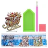 DIY Christmas Sleigh Diamond Painting Acrylic Desktop Ornaments