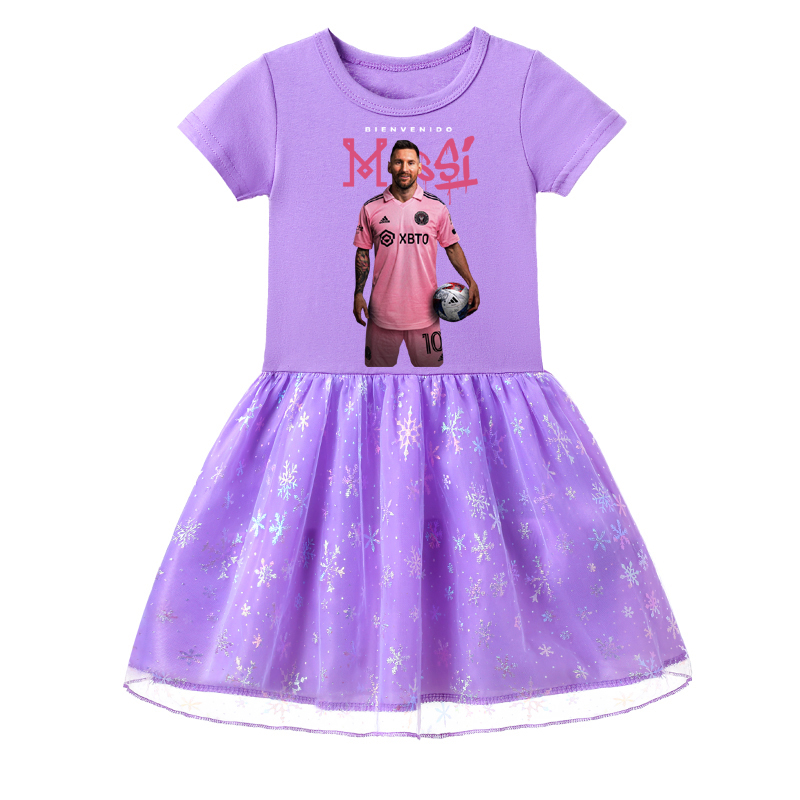 Mayoulove Messi Themed Kids Dress - Stylish Messi Skirt for Boys  Girls, Perfect Soccer Fan Apparel-Mayoulove