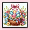 Easter Eggs In Flower Basket-14CT Stamped Cross Stitch 40*40cm/15.75*15.75in