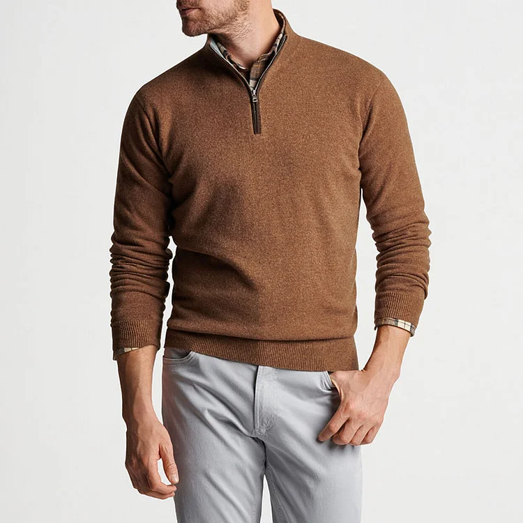 Gentleman's Cashmere Zipper Sweater
