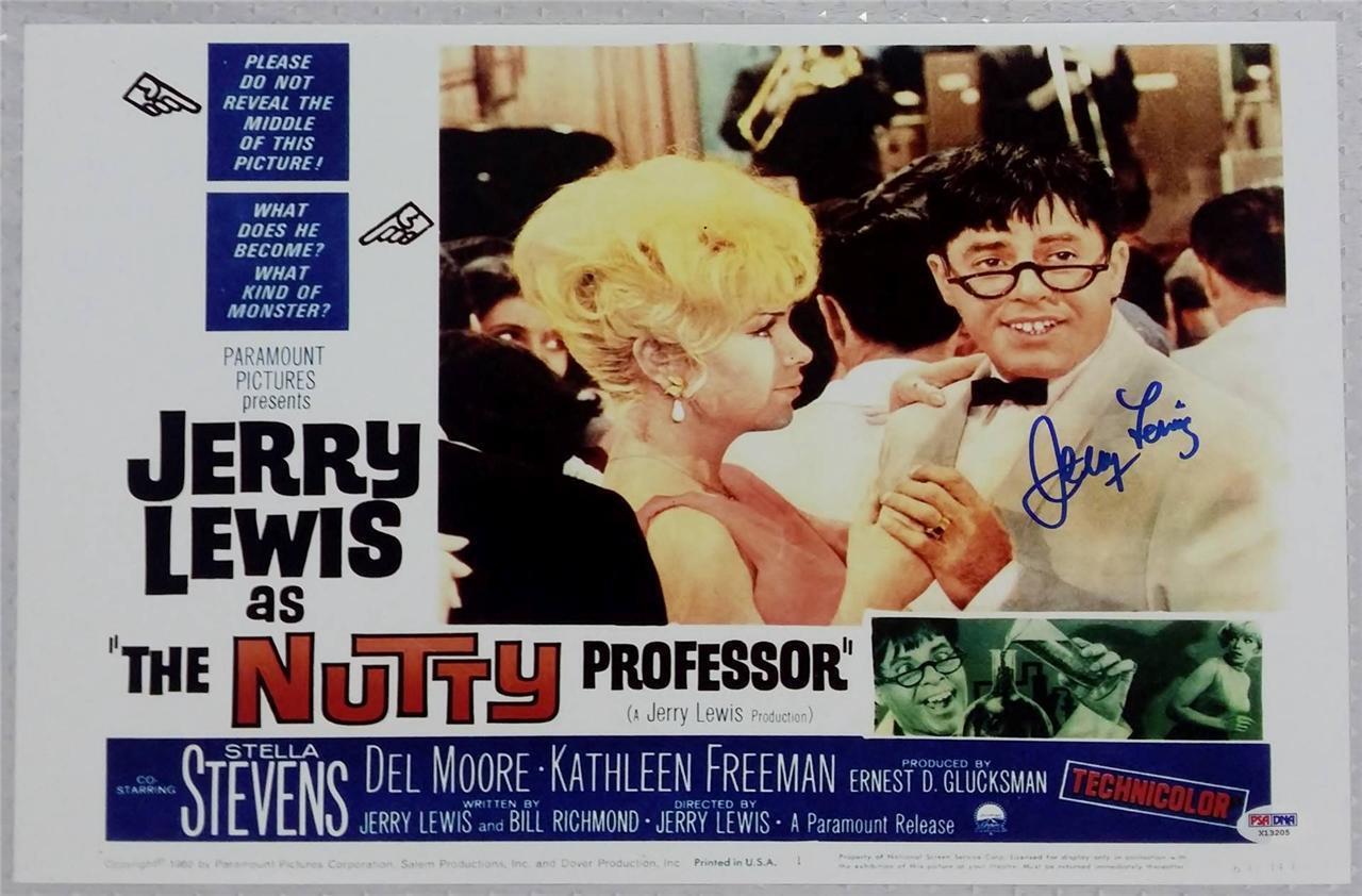 JERRY LEWIS Signed THE NUTTY PROFESSOR Movie Poster 11x17 Photo Poster painting PSA/DNA COA