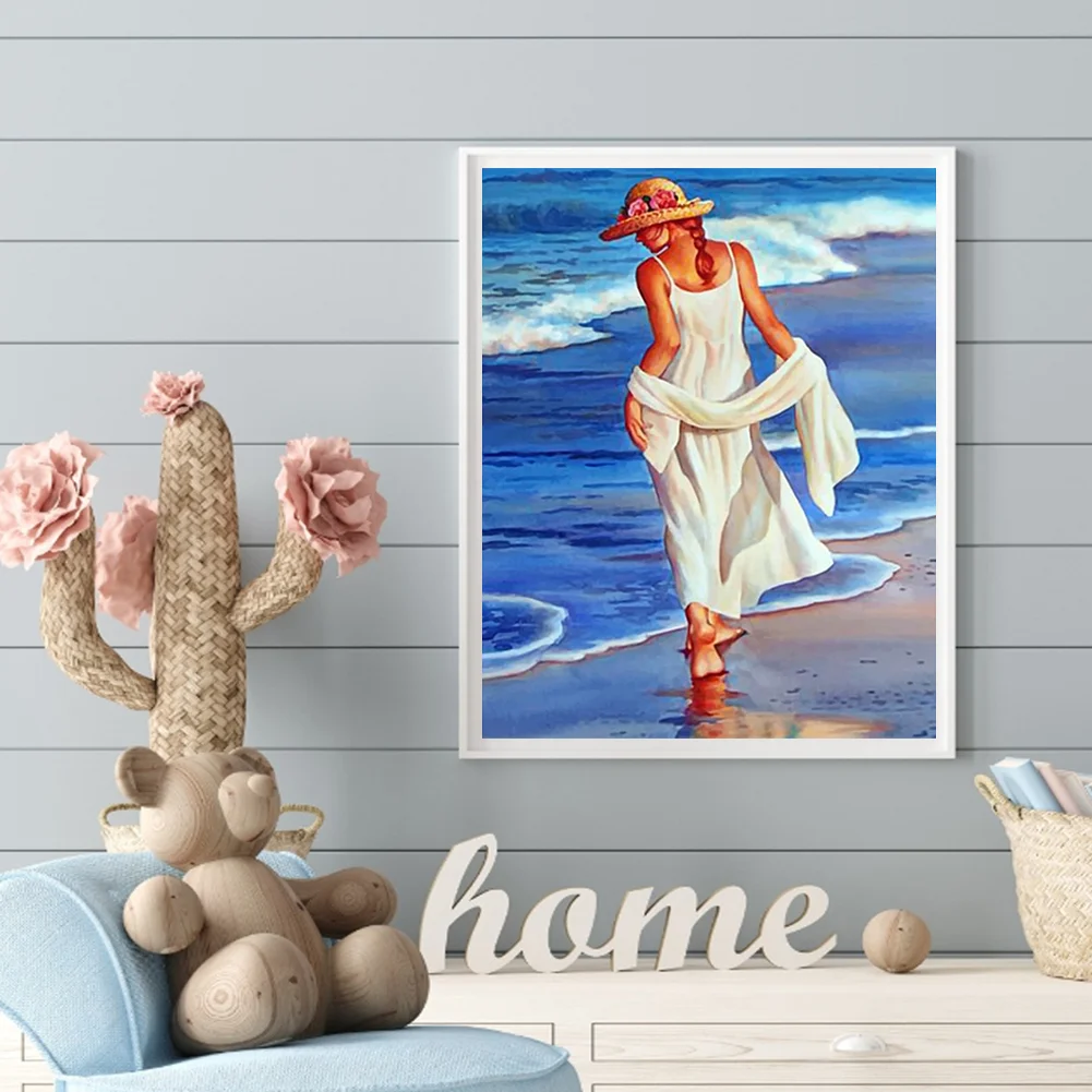 DIY Paint By Number 40*50cm - Beach Woman