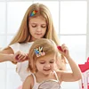 3Pcs Feather DIY Diamond Painting Hairpin Handmade Diamond Barrette Art for Girl