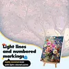 Framed Daisy-Paint By Numbers Acrylic Painting 30*40Cm With Color Box 5Ml（18Colors）