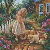 Garden Girl-Full Round Diamond Painting 40*40cm