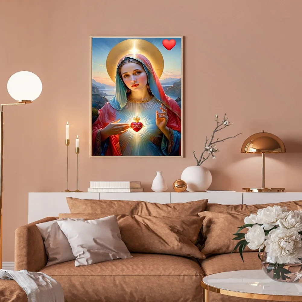 Diamond Painting - Full Round Drill - Our Lady(Canvas|30*40cm)