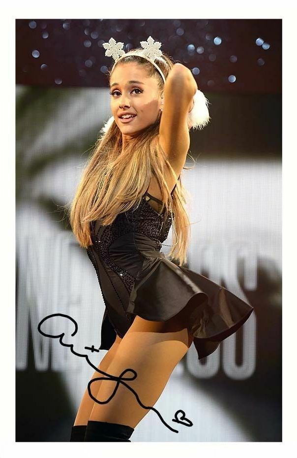 ARIANA GRANDE AUTOGRAPH SIGNED Photo Poster painting POSTER PRINT