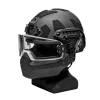  NIJ IV MICH Tactical Ballistic Helmet With Bulletproof Glass Face Shield And Chin Guard