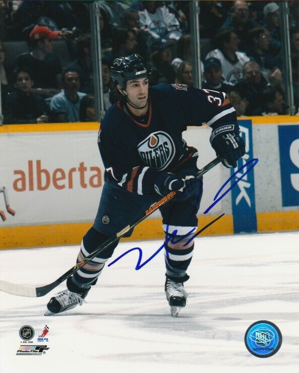 MIKE PECA SIGNED EDMONTON OILERS 8x10 Photo Poster painting! Autograph