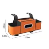Car Back Seat Organizer with Cup Holder Tissue Box and Hooks Travel Accessories