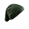 Plain Color Tube Base Cap High Elastic Women's Hijab Cap