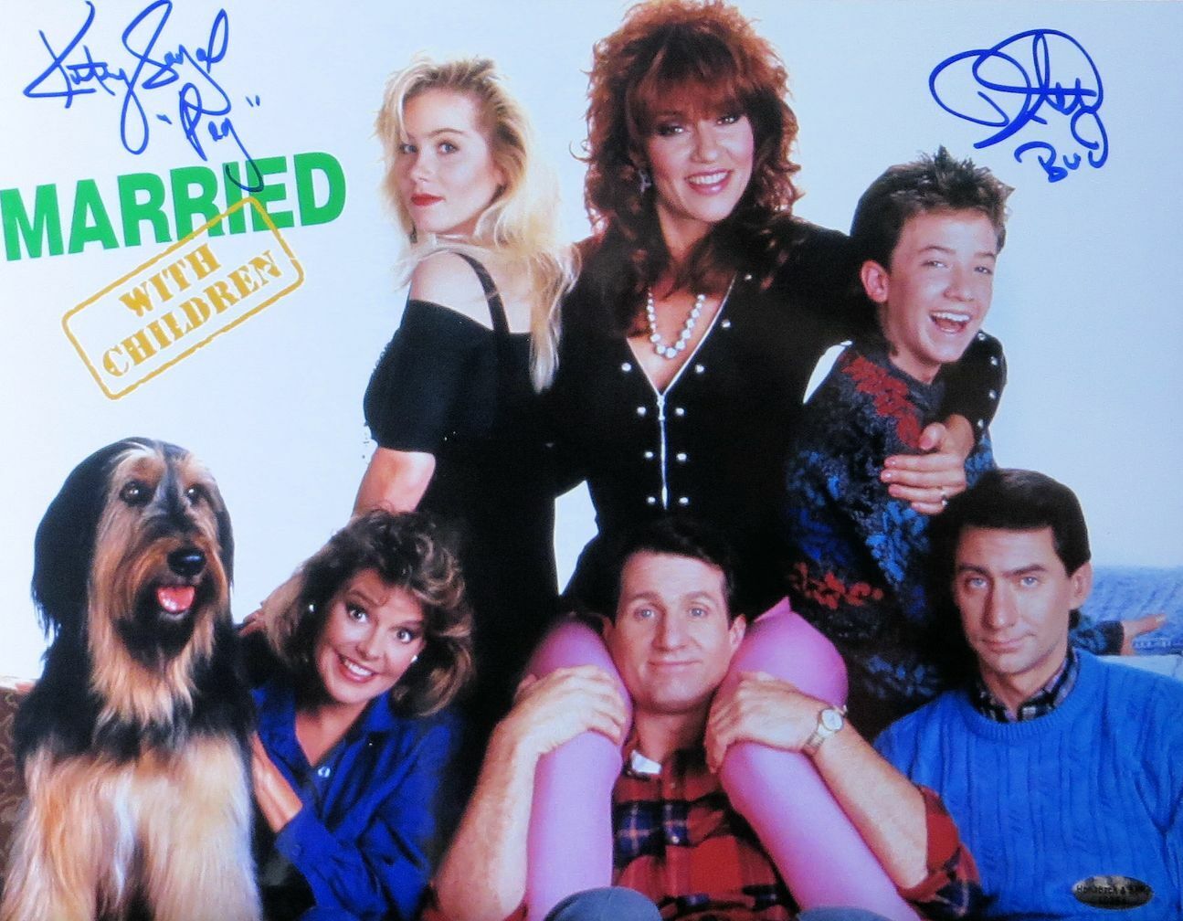 Katey Sagal David Faustino Dual Signed 10x13 Photo Poster painting Married With Children w/COA A