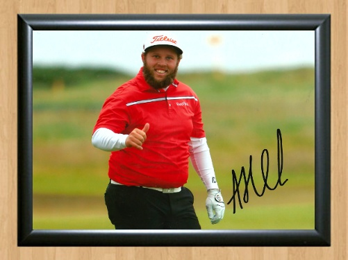 Andrew Beef Johnson Golf Signed Autographed Poster Photo Poster painting Memorabilia A4 8.3x11.7