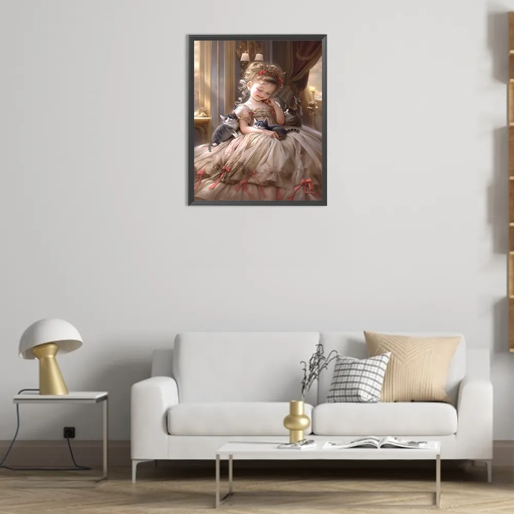 Full Round Diamond Painting 40*50cm - Sweet Girl