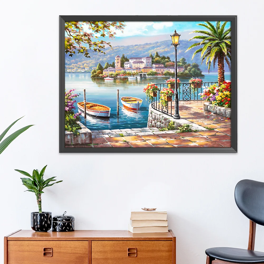 11ct Stamped Cross Stitch - Spring City(50*40cm)