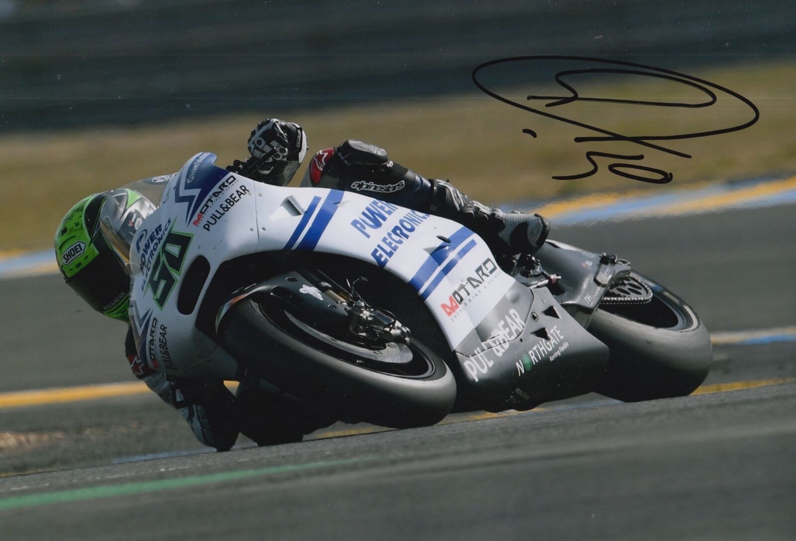 Eugene Laverty Hand Signed 12x8 Photo Poster painting Pull & Bear Aspar 2016 MOTOGP 4.