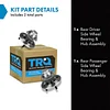 TRQ Rear Wheel Hub Bearings Assembly Set Compatible with 1991-1992 Saturn SC 1993-2002 SC1 SC2 1991-2002 SL SL1 SL2 1993-1999 SW1 1993-2001 SW2
