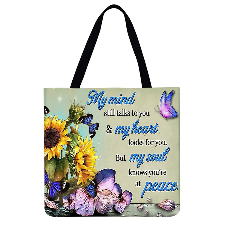 Flowers - Linen Tote Bag