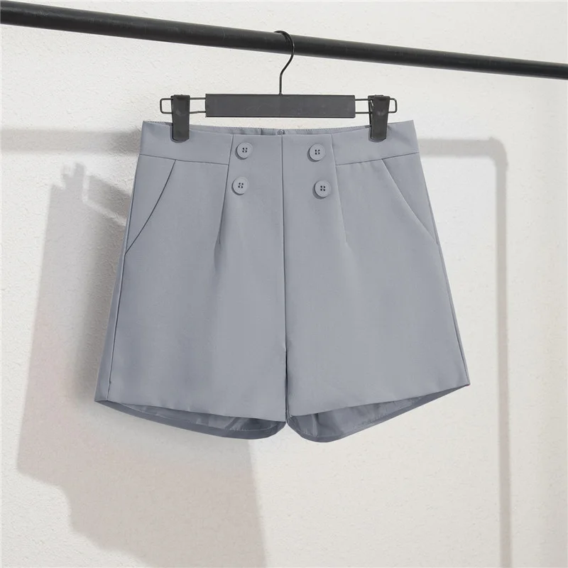 Toloer Toloer And Summer Shorts Women Wear High Waist A Word Large Size Black Autumn Thin Casual Bottom Spring Loose Wide-Leg Pants-Outfit Ideas