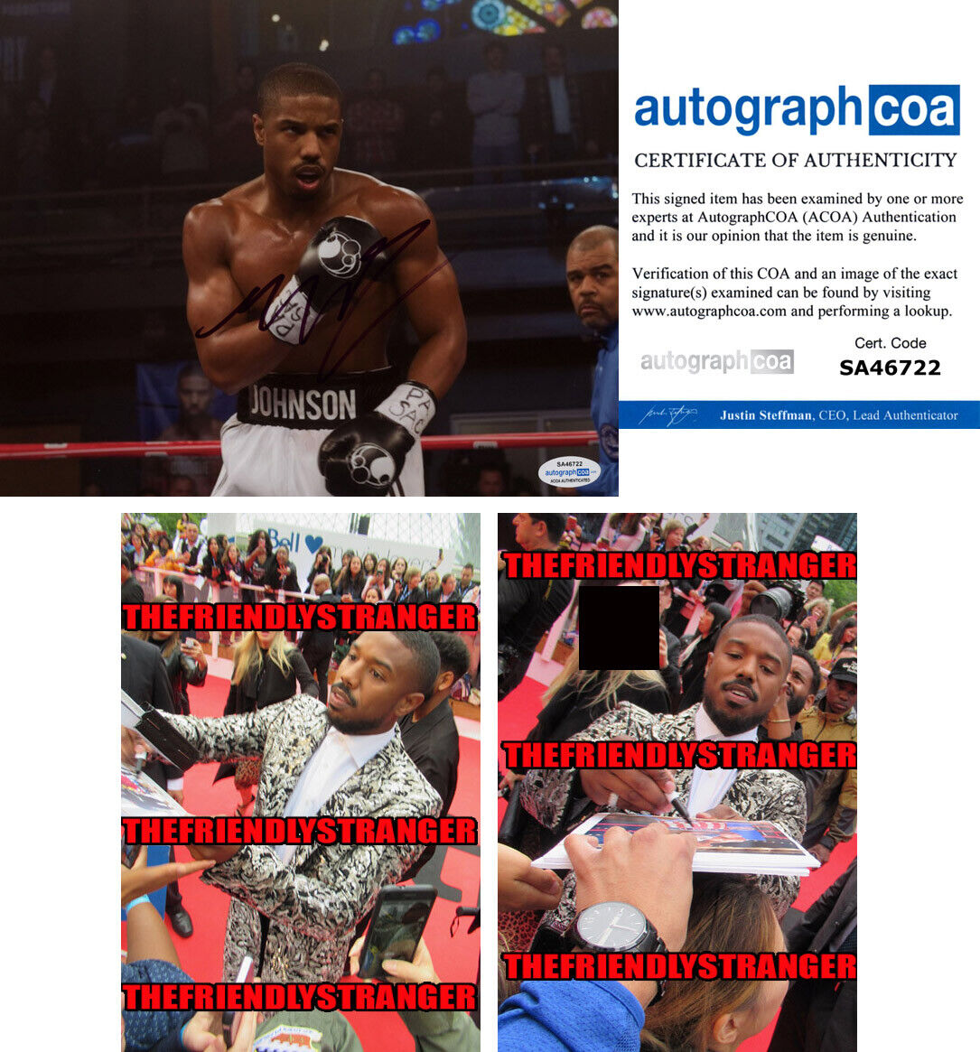 MICHAEL B JORDAN signed Autographed CREED