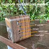 Portable FM AM SW Radio Multi-band Vintage Radios Wireless Bluetooth Speaker wit
