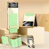Electroplated Transparent Samsung Galaxy Z Flip4  Hard Cover with Strap